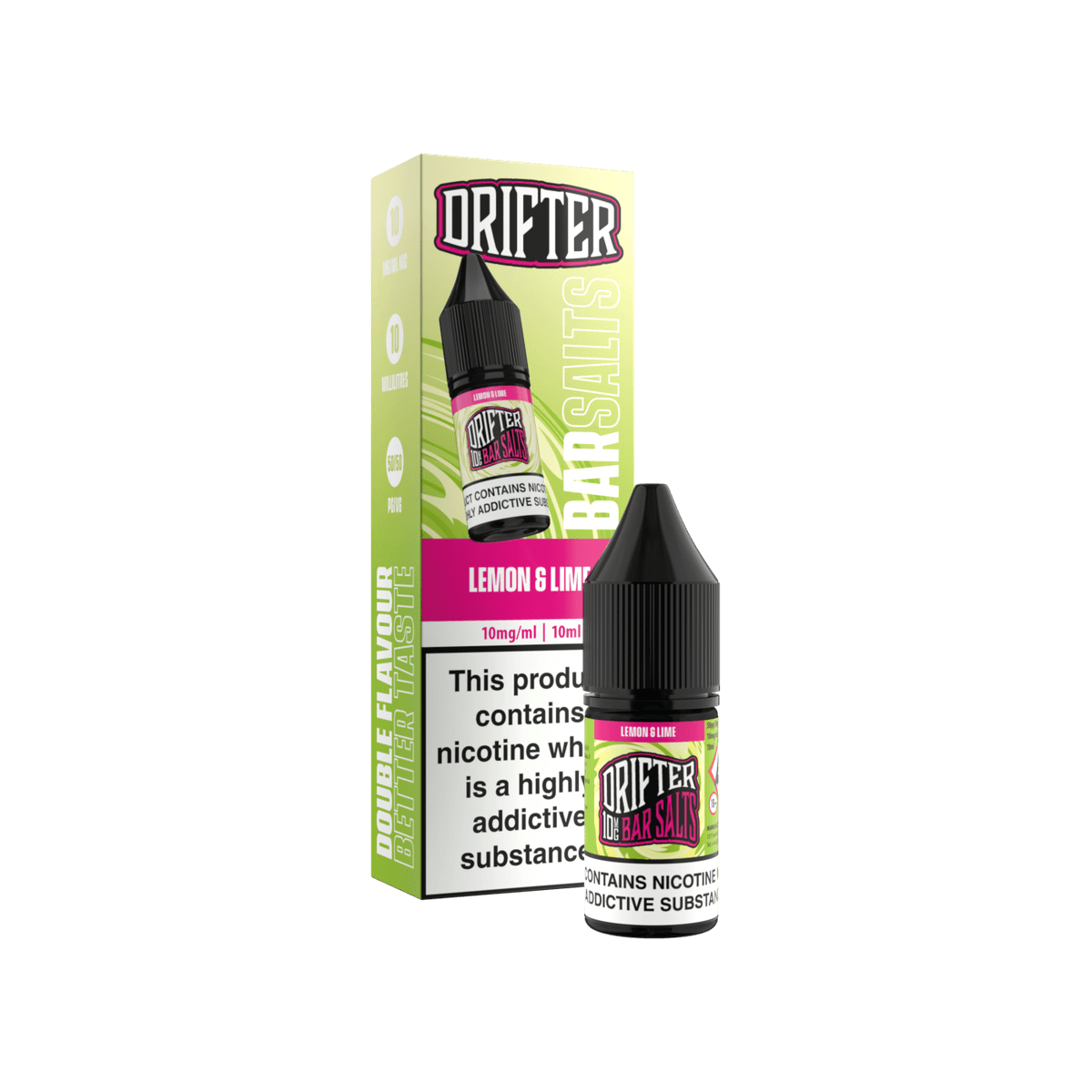 Lemon Lime Nic Salt E-Liquid by Drifter Bar Salts - 10mg E-Liquid