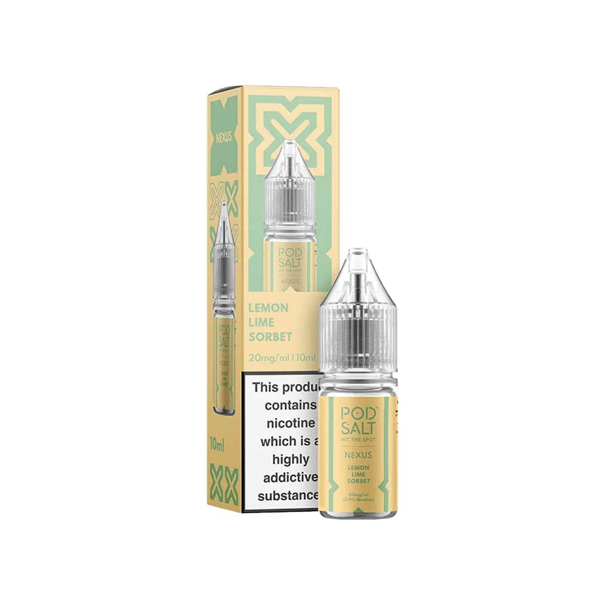 Lemon Lime Sorbet Nic Salt E-Liquid by Pod Salt Nexus - E-Liquids