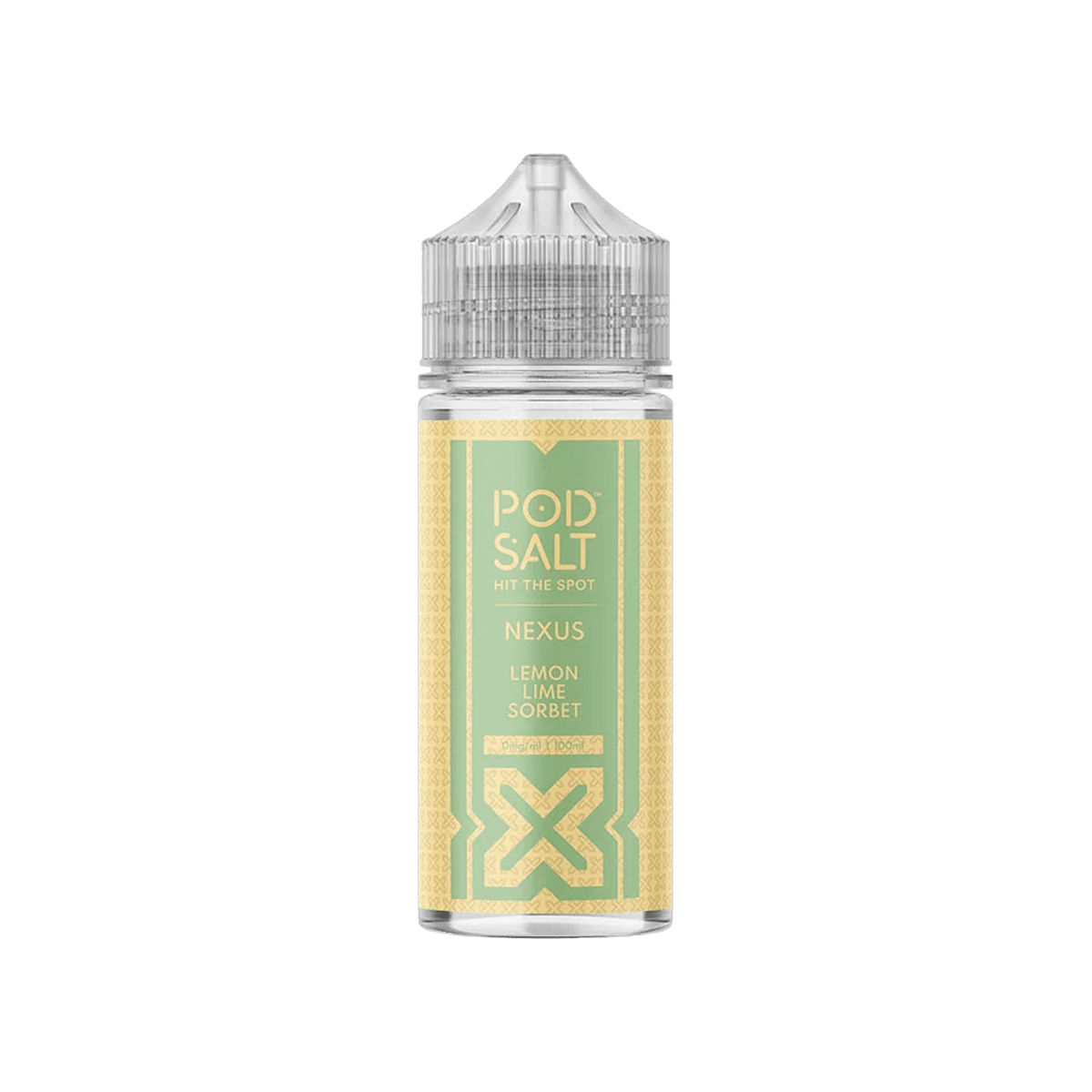 Lemon Lime Sorbet Shortfill E-Liquid by Pod Salt Nexus 100ml - 0mg E-Liquid