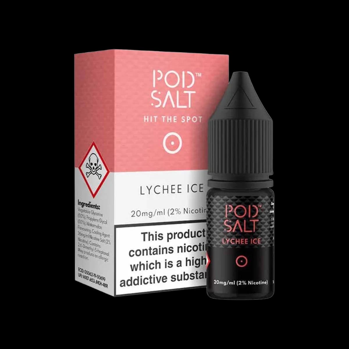 Lychee Ice Nic Salt E-Liquid by Pod Salt - E-Liquids