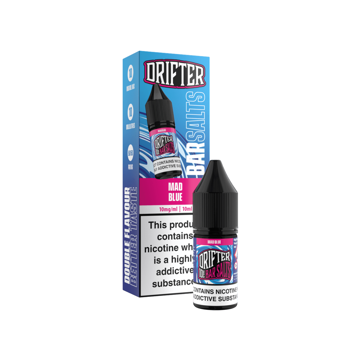 Mad Blue Nic Salt E-Liquid by Drifter Bar Salts - 10mg E-Liquid