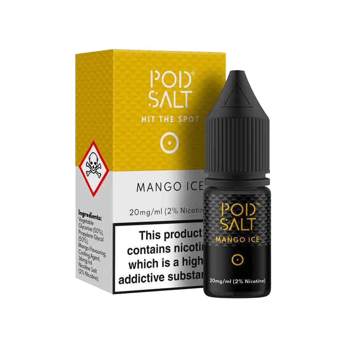 Mango Ice Nic Salt E-Liquid by Pod Salt