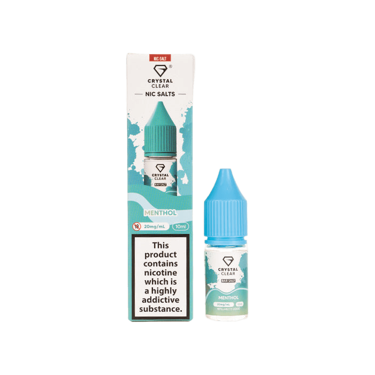 Menthol Nic Salt E-Liquid by Crystal Clear - 10mg E-Liquid