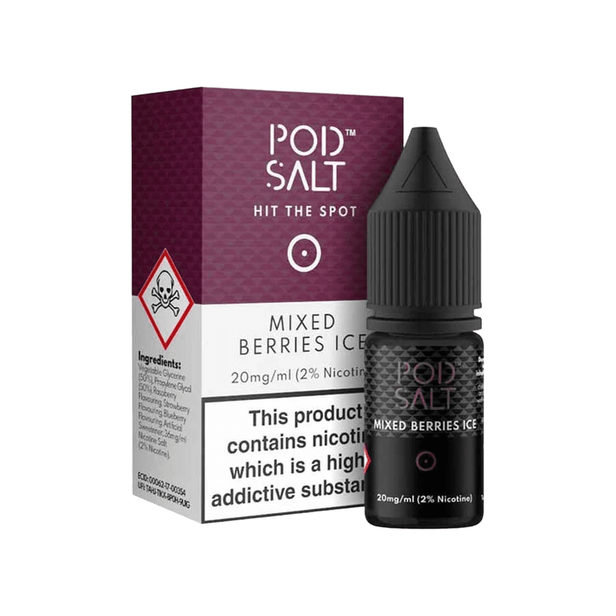 Mixed Berries Ice Nic Salt E-Liquid by Pod Salt - E-Liquids