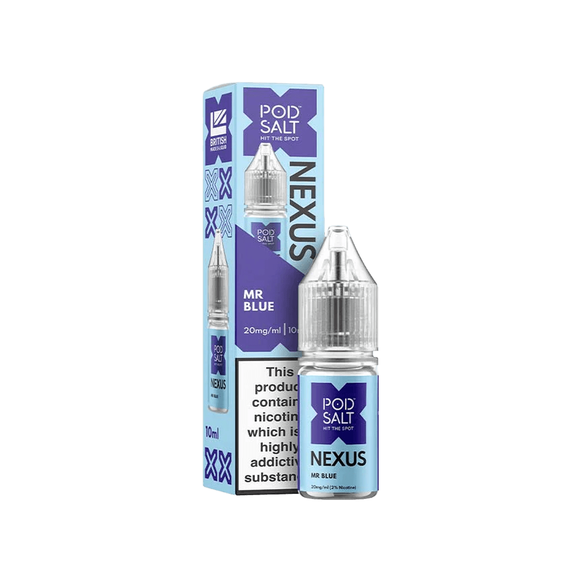 Mr Blue Nic Salt E-Liquid by Pod Salt Nexus - E-Liquids