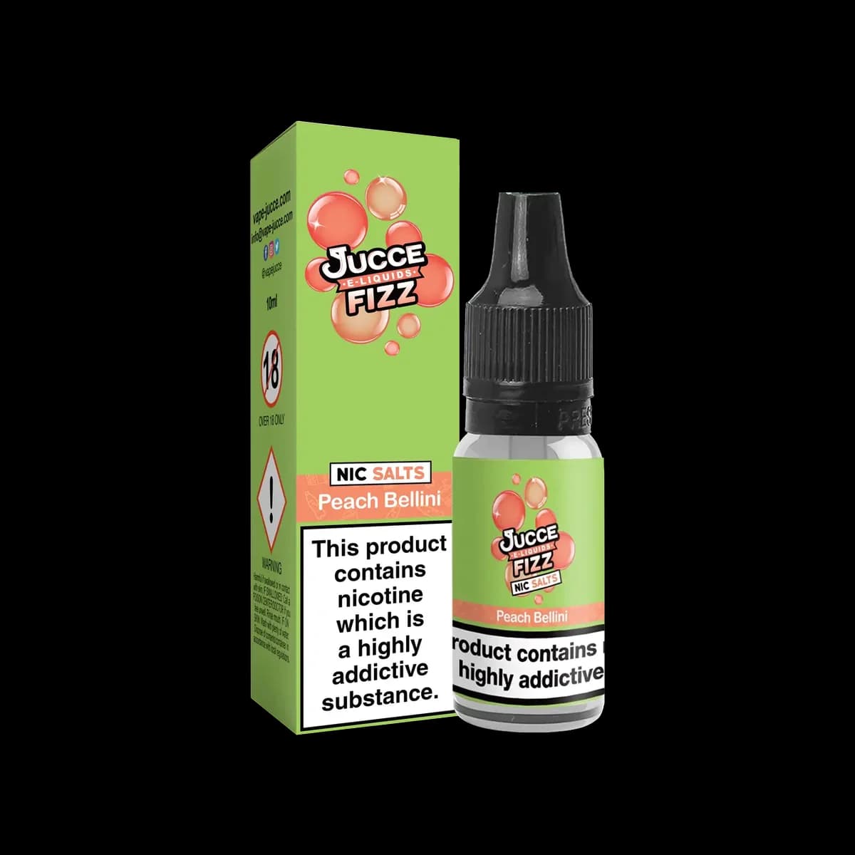 Peach Bellini Nic Salt E-Liquid by Jucce Fizz - E-Liquids