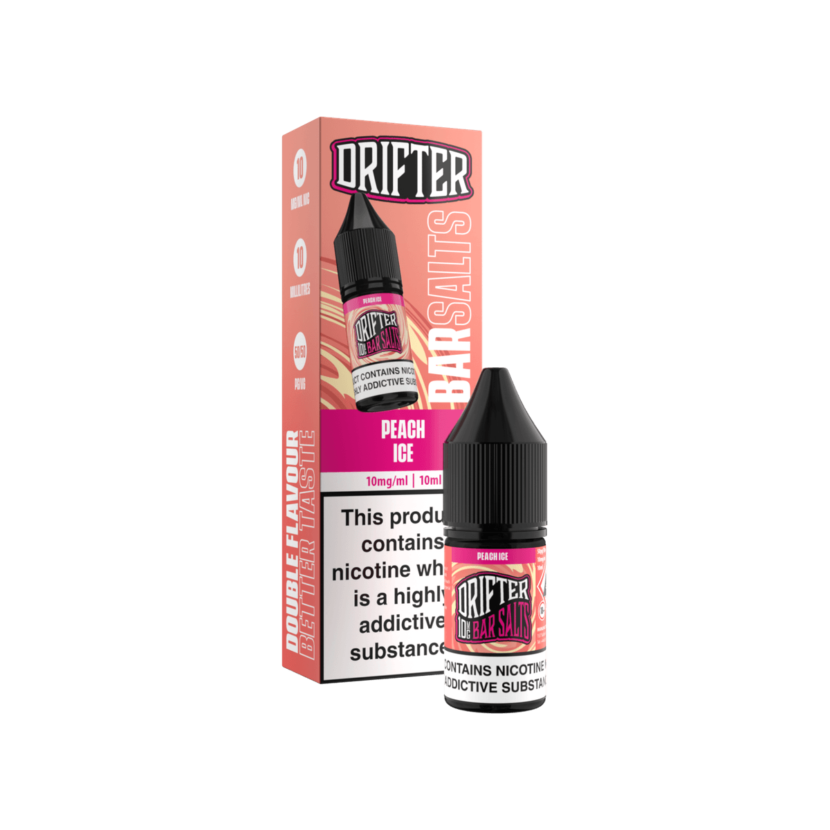 Peach Ice Nic Salt E-Liquid by Drifter Bar Salts