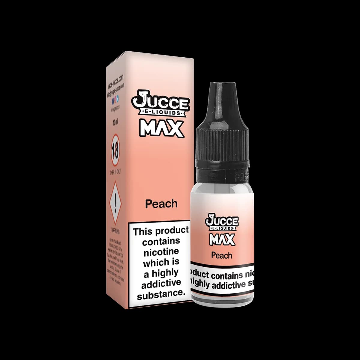 Peach Nic Salt E-Liquid by Jucce Max - E-Liquids