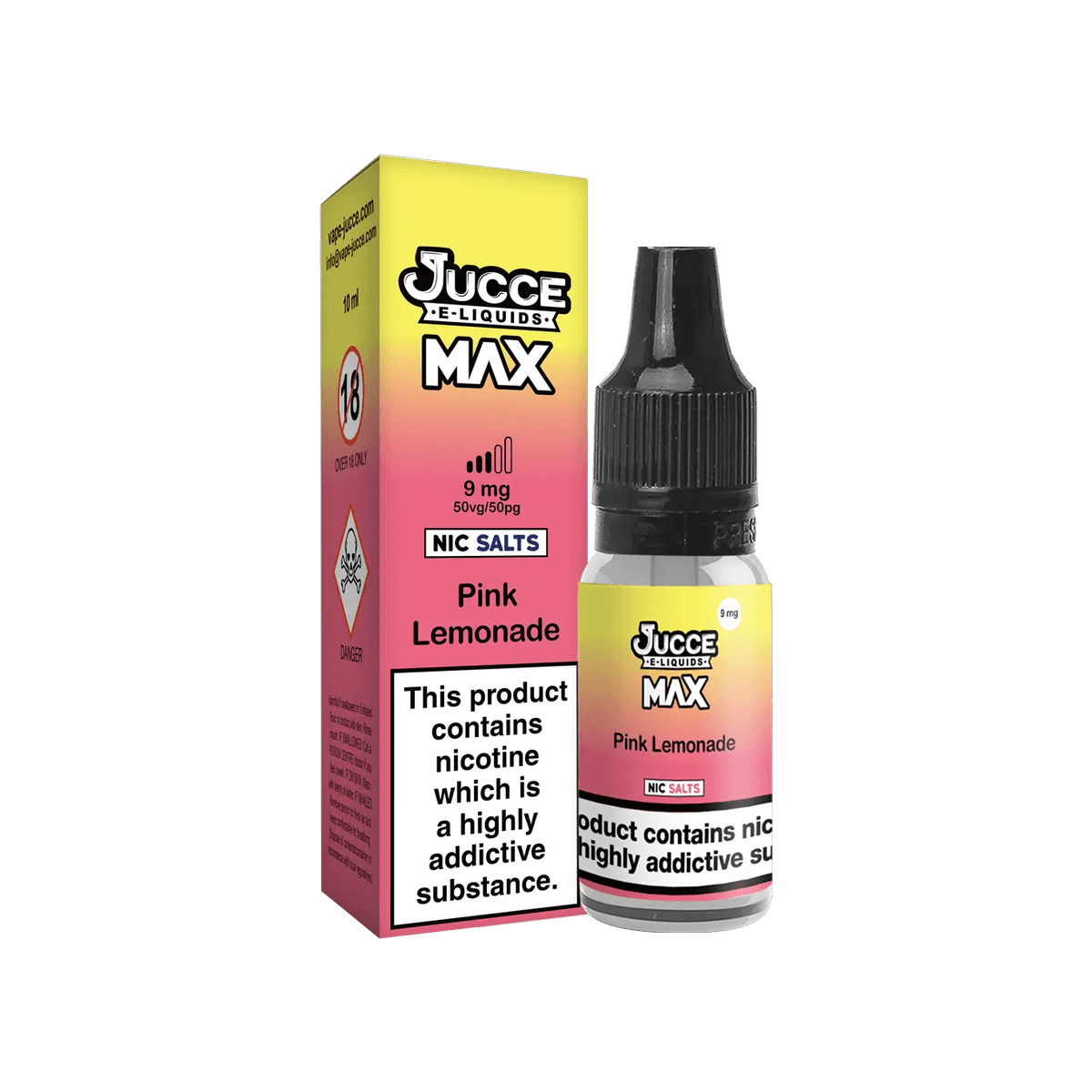 Pink Lemonade Nic Salt E-Liquid by Jucce Max - 10ml E-Liquid