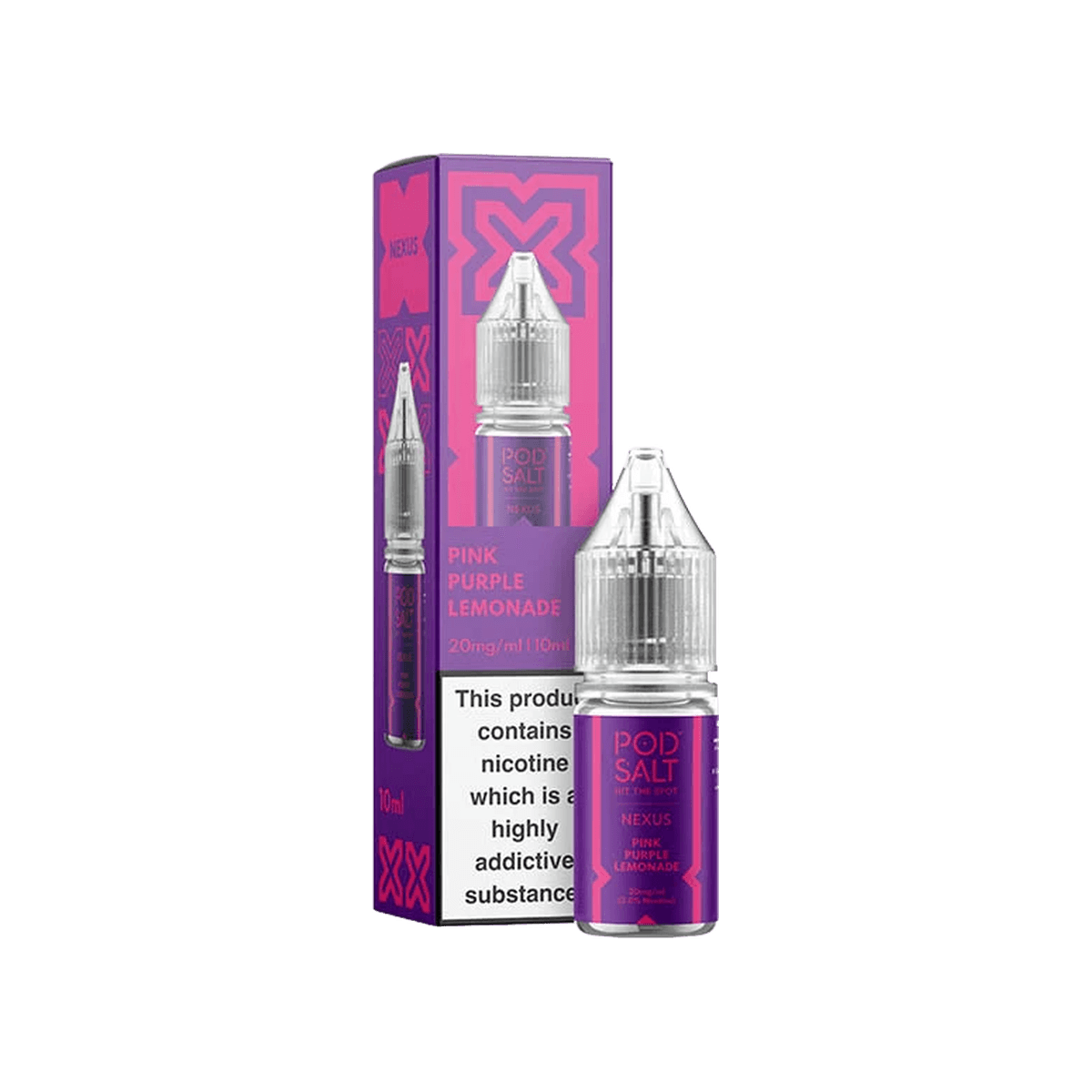 Pink Purple Lemonade Nic Salt E-Liquid by Pod Salt Nexus