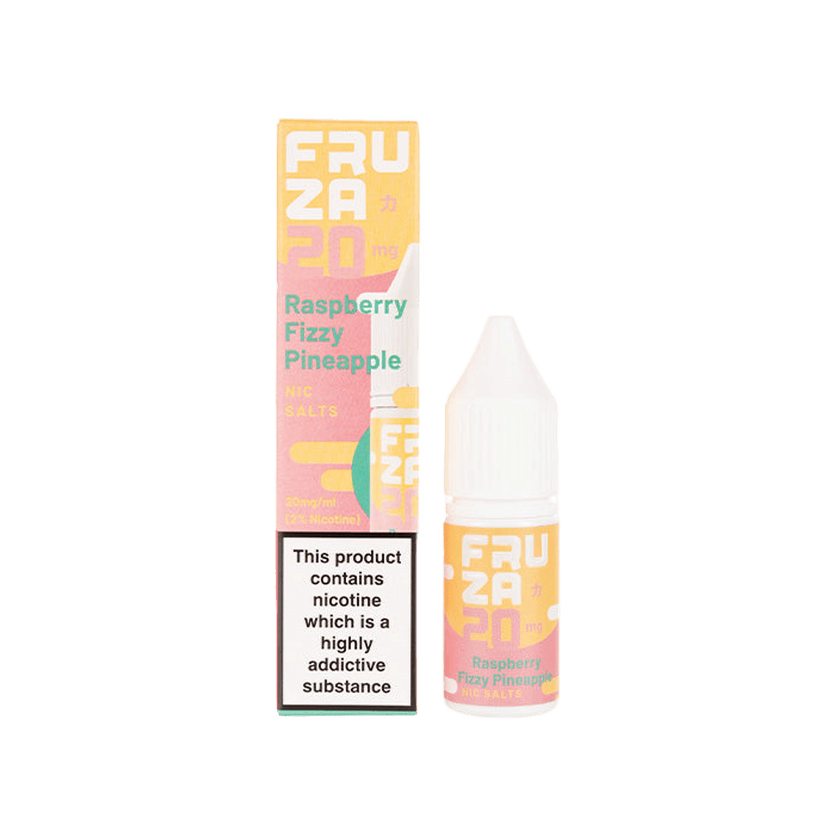 Raspberry Fizzy Pineapple Nic Salt E-Liquid by Fruza - 10mg E-Liquid