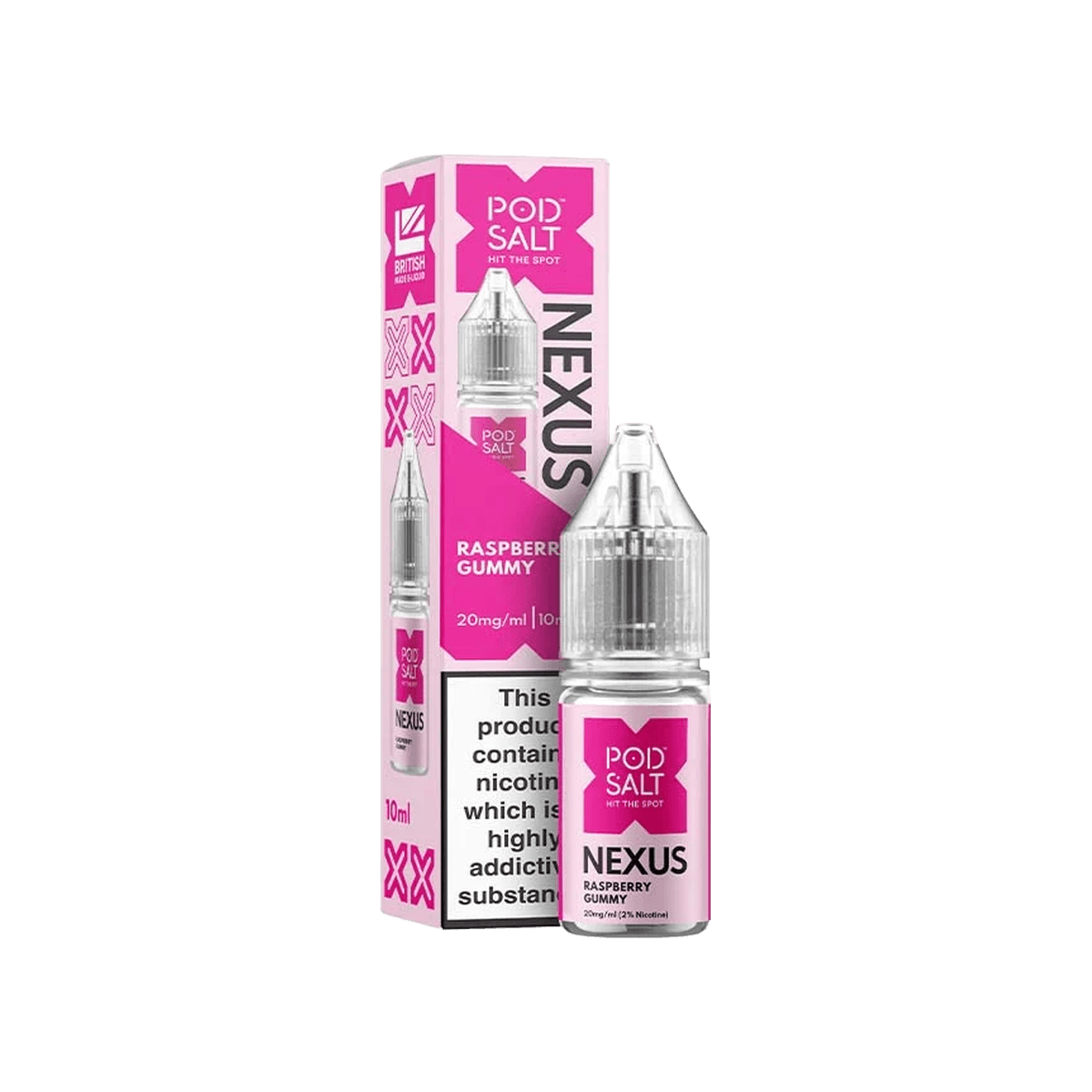 Raspberry Gummy Nic Salt E-Liquid by Pod Salt Nexus - E-Liquids