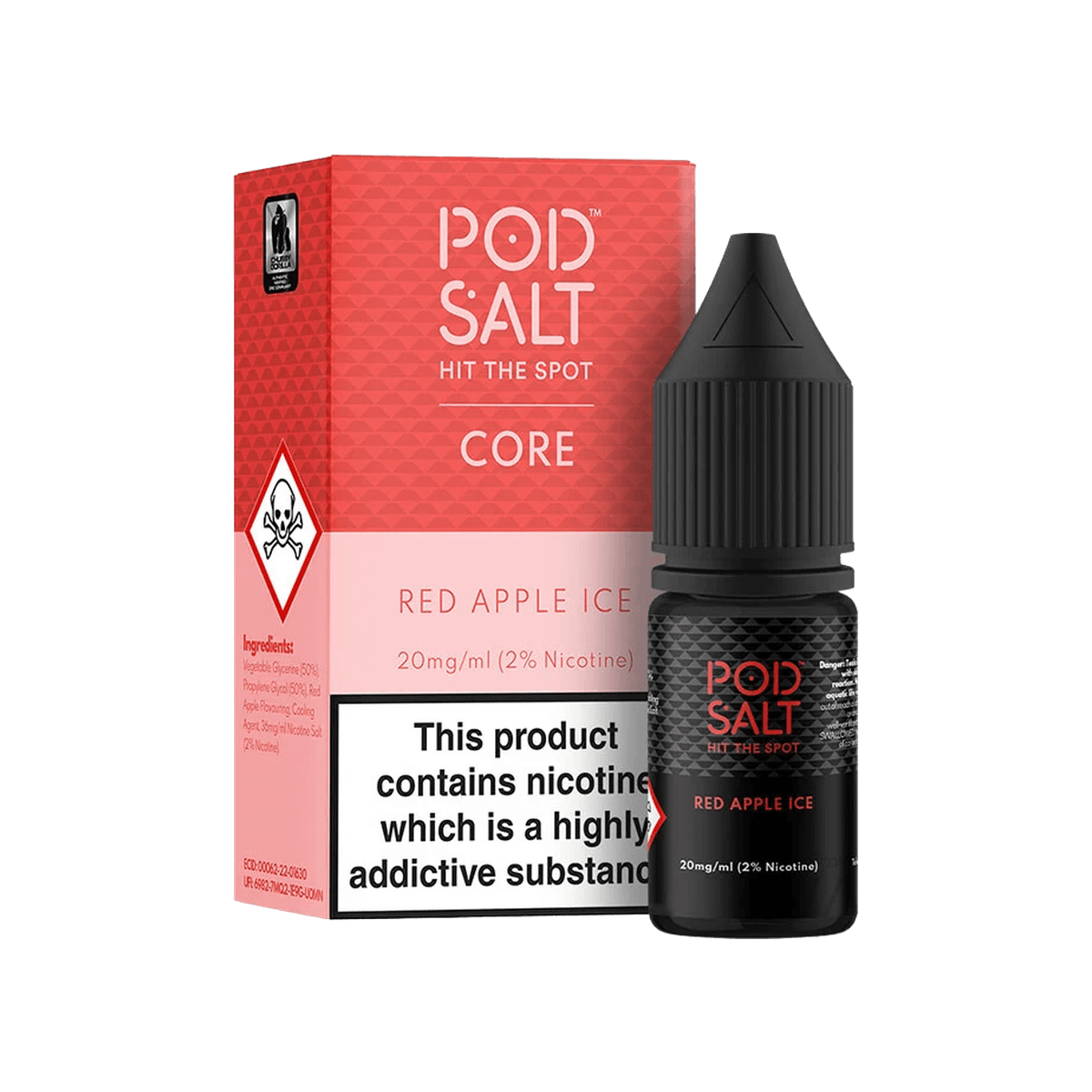 Red Apple Ice Nic Salt E-Liquid by Pod Salt
