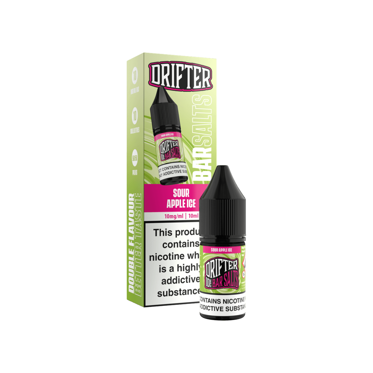Sour Apple Ice Nic Salt E-Liquid by Drifter Bar Salts - E-Liquids