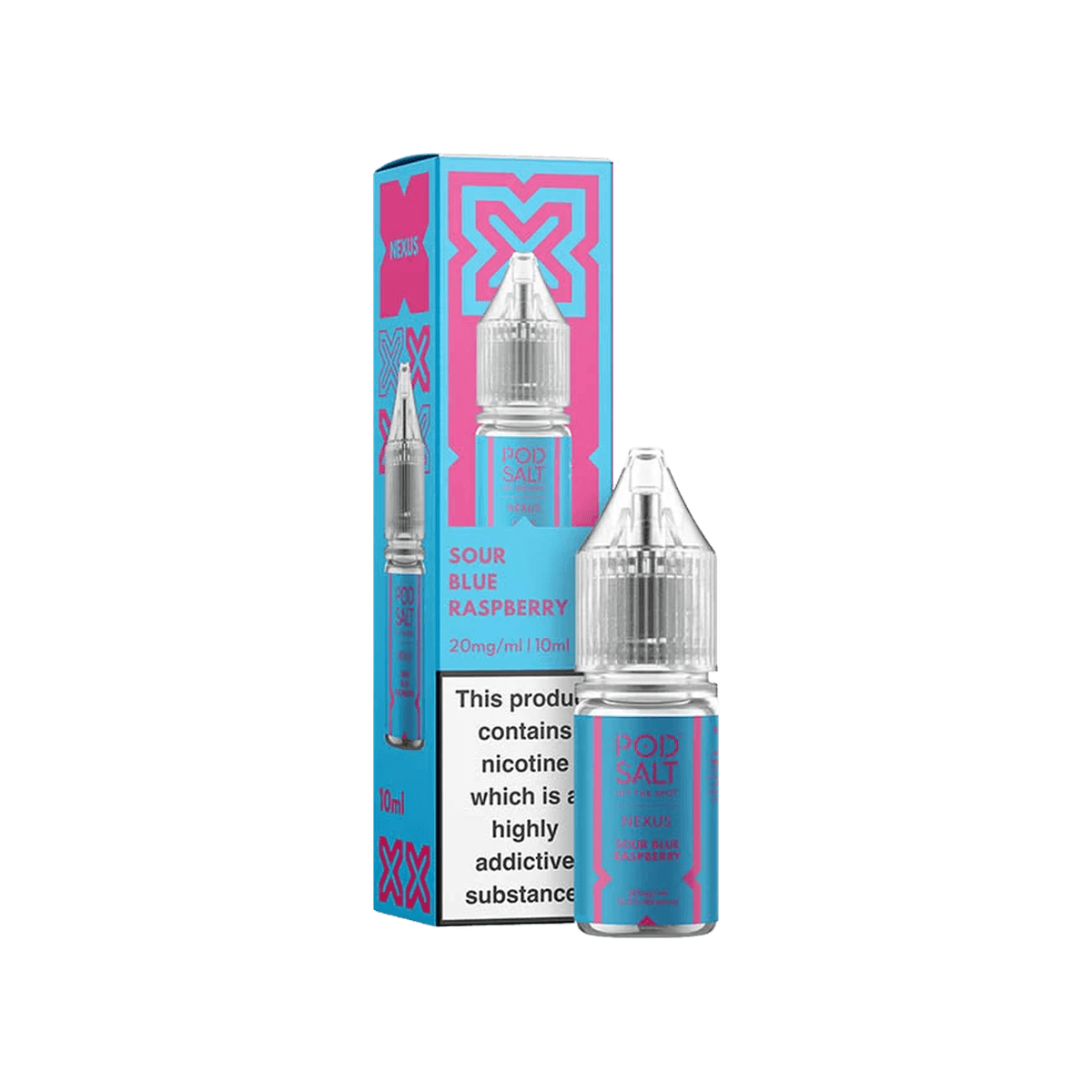 Sour Blue Raspberry Nic Salt E-Liquid by Pod Salt Nexus