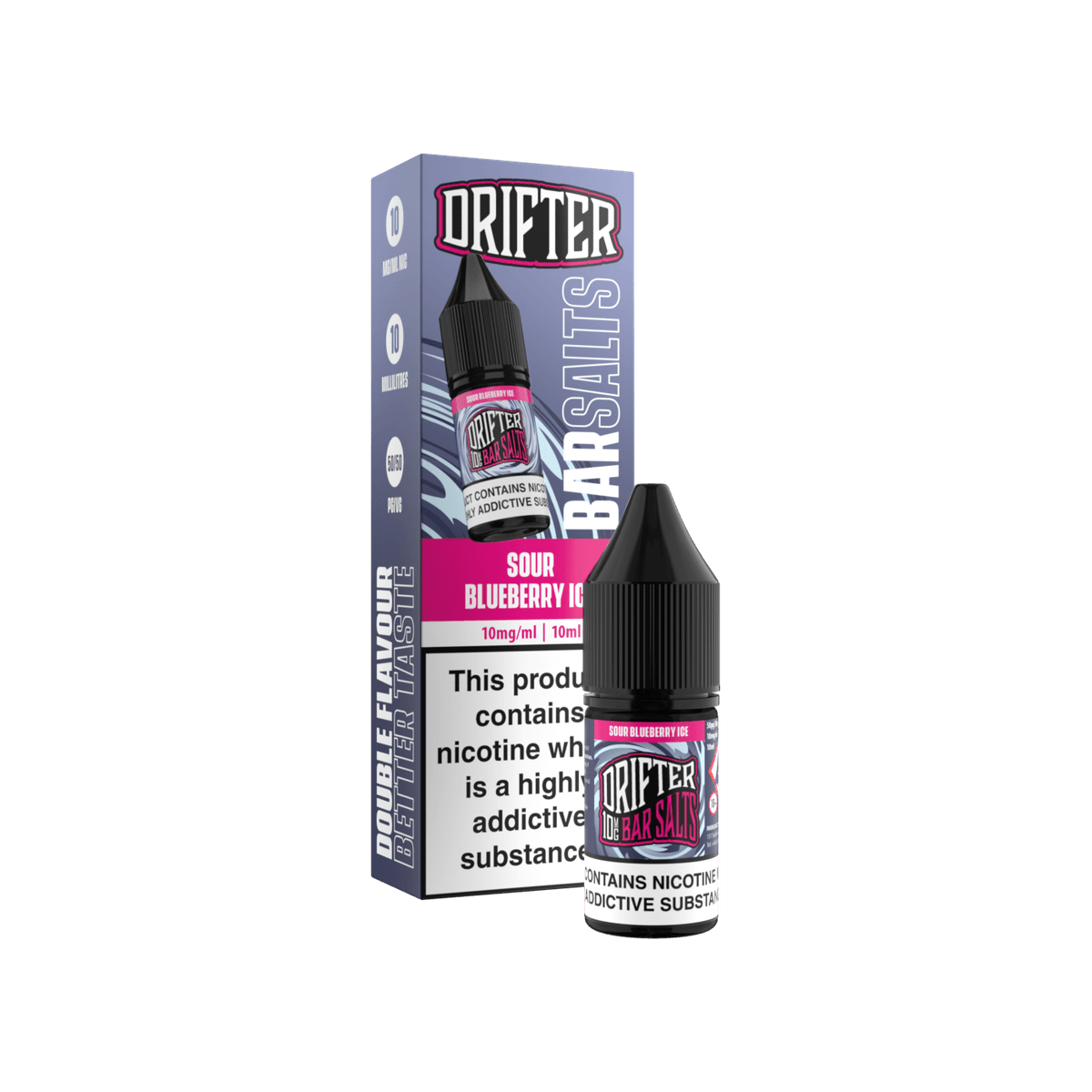Sour Blueberry Ice Nic Salt E-Liquid by Drifter Bar Salts