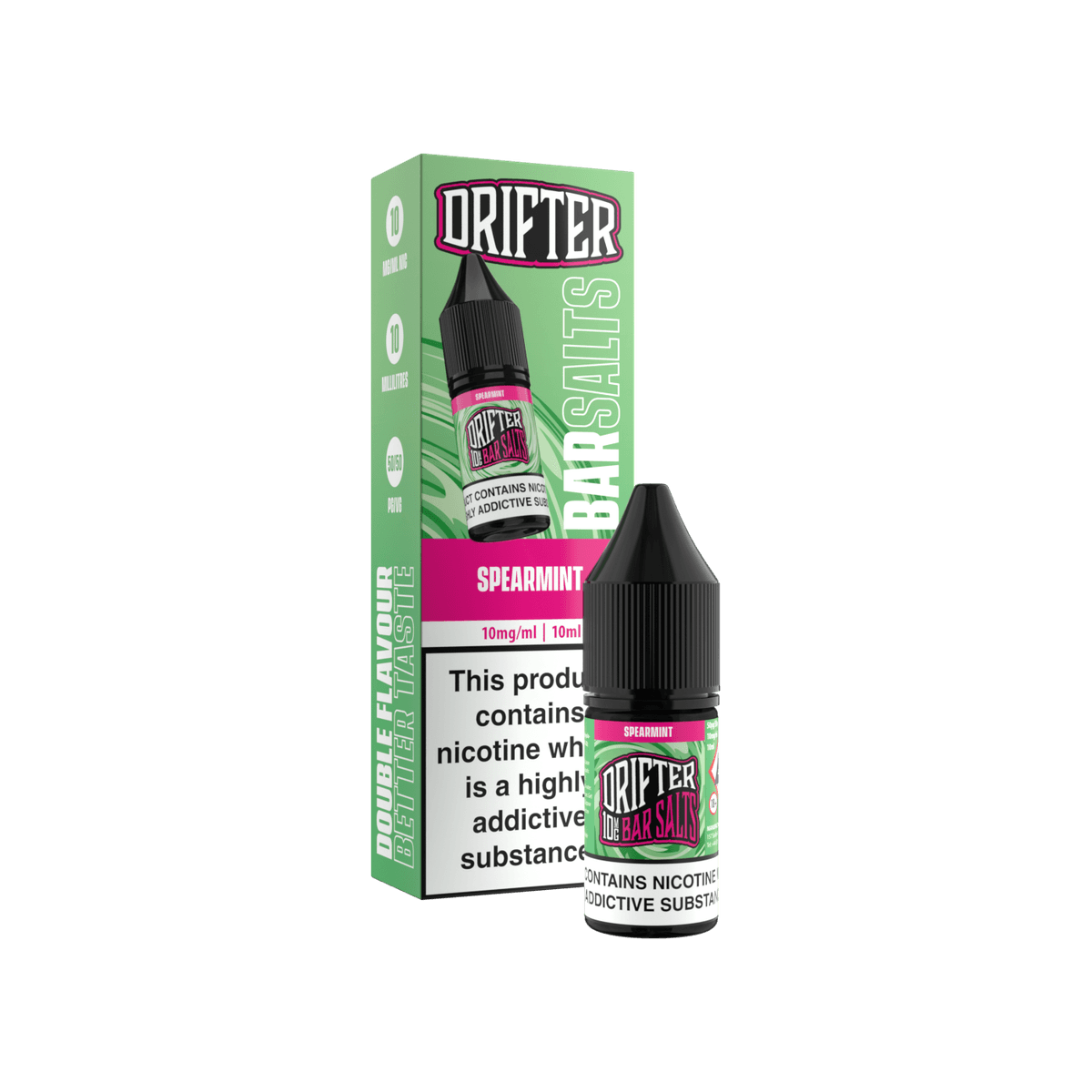 Spearmint Nic Salt E-Liquid by Drifter Bar Salts - 10mg E-Liquid