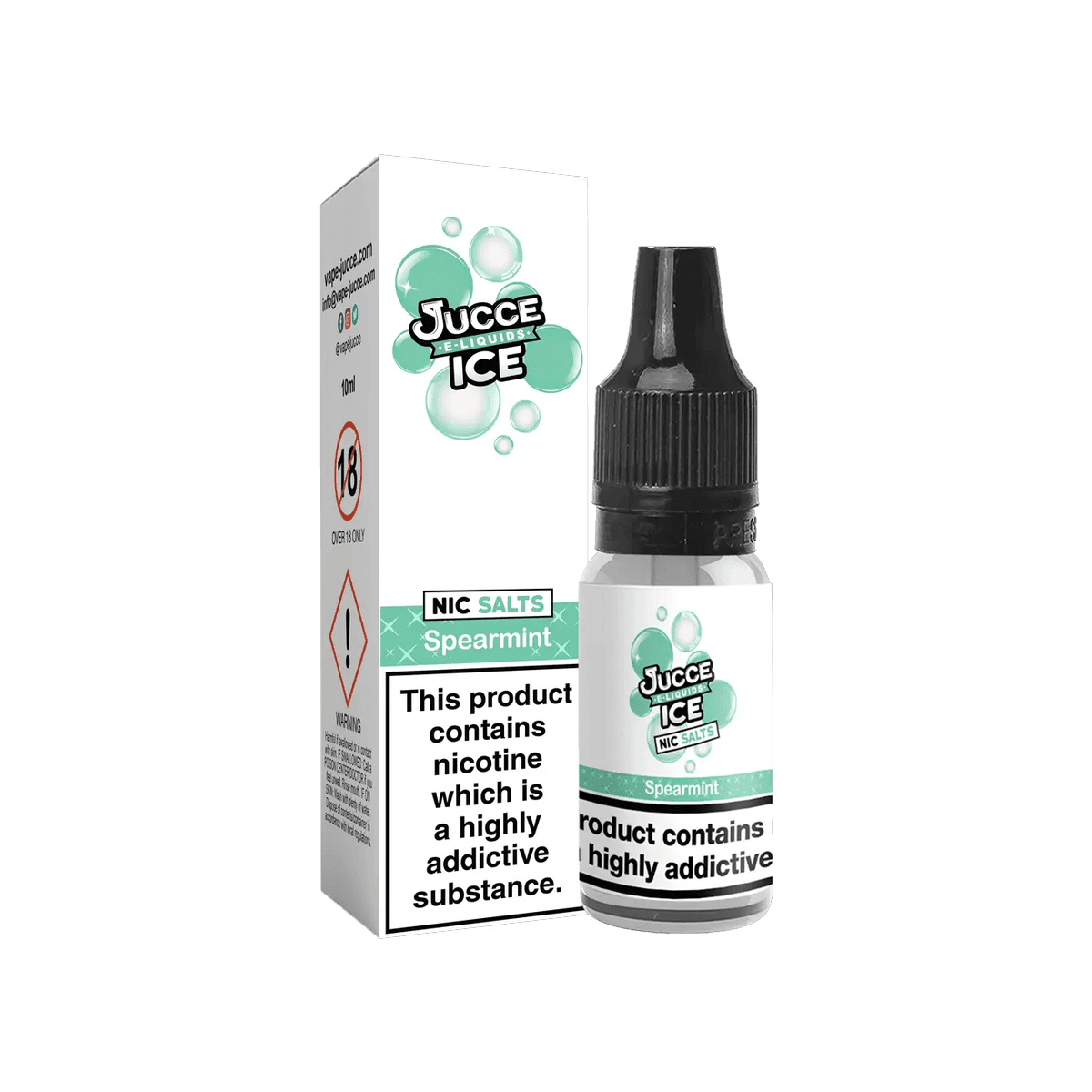 Spearmint Nic Salt E-Liquid by Jucce Ice - E-Liquids