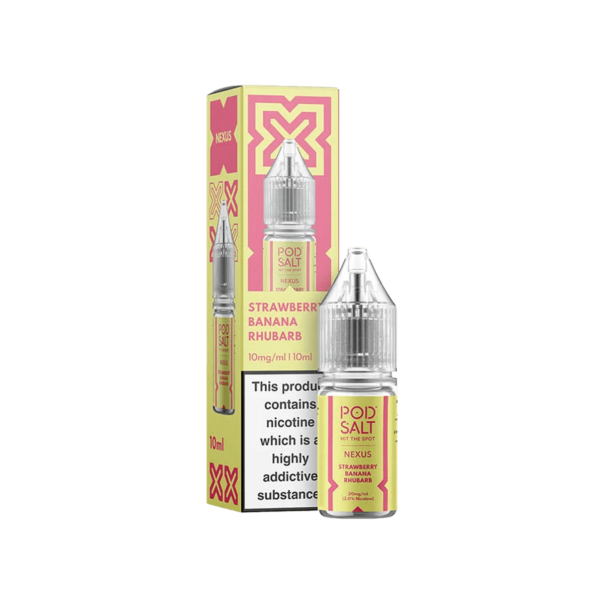 Strawberry Banana Rhubarb Nic Salt E-Liquid by Pod Salt Nexus - E-Liquids