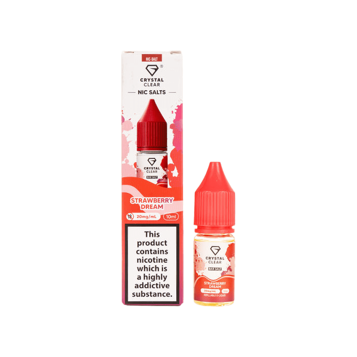 Strawberry Dream Nic Salt E-Liquid by Crystal Clear - E-Liquids