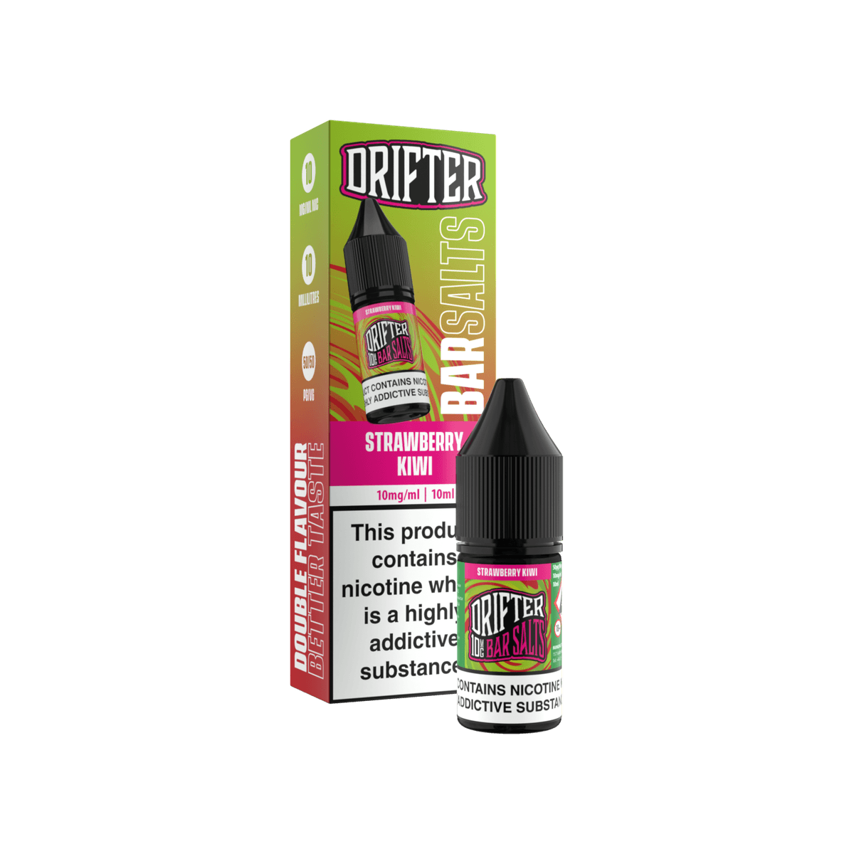 Strawberry Kiwi Nic Salt E-Liquid by Drifter Bar Salts - E-Liquids