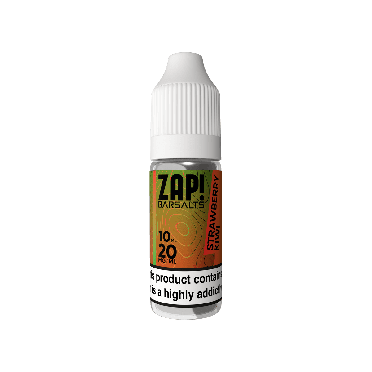 Strawberry Kiwi Nic Salt E-Liquid by Zap Bar Salts - 10mg E-Liquid