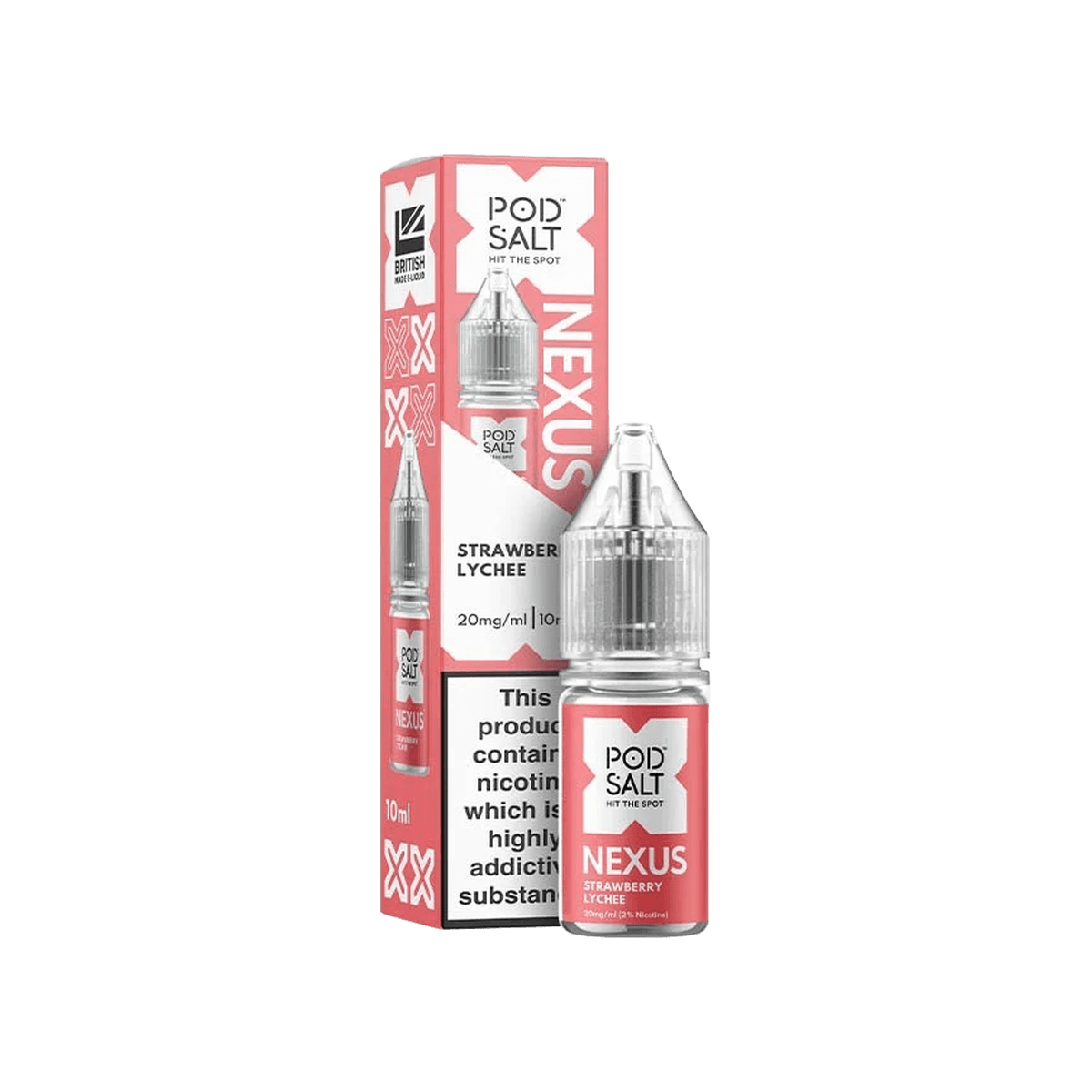 Strawberry Lychee Nic Salt E-Liquid by Pod Salt Nexus