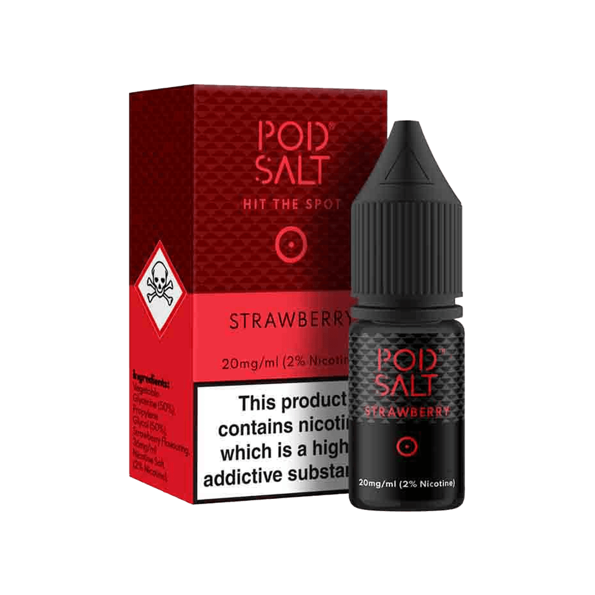 Strawberry Nic Salt E-Liquid by Pod Salt - E-Liquids