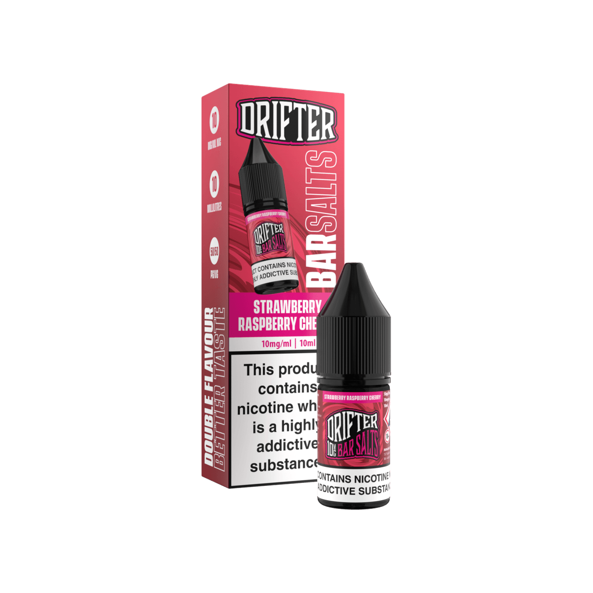 Strawberry Raspberry Cherry Nic Salt E-Liquid by Drifter Bar Salts
