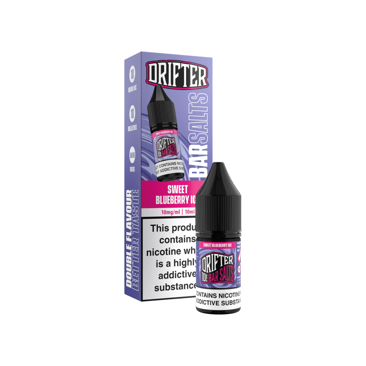 Sweet Blueberry Ice Nic Salt E-Liquid by Drifter Bar Salts - 10mg E-Liquid