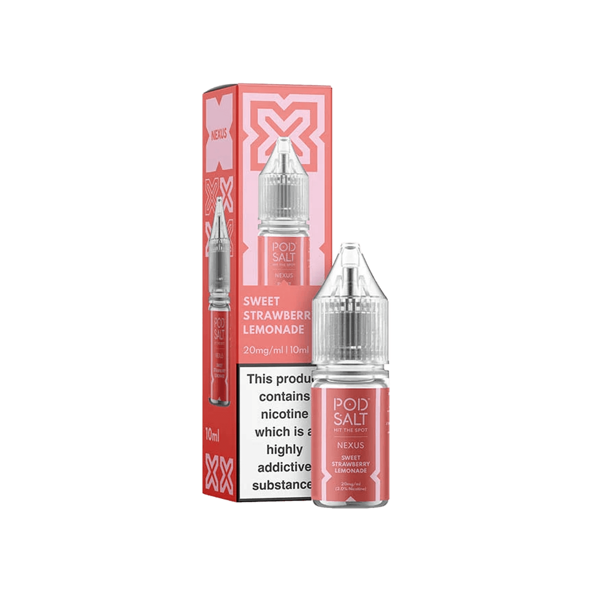Sweet Strawberry Lemonade Nic Salt E-Liquid by Pod Salt Nexus - E-Liquids