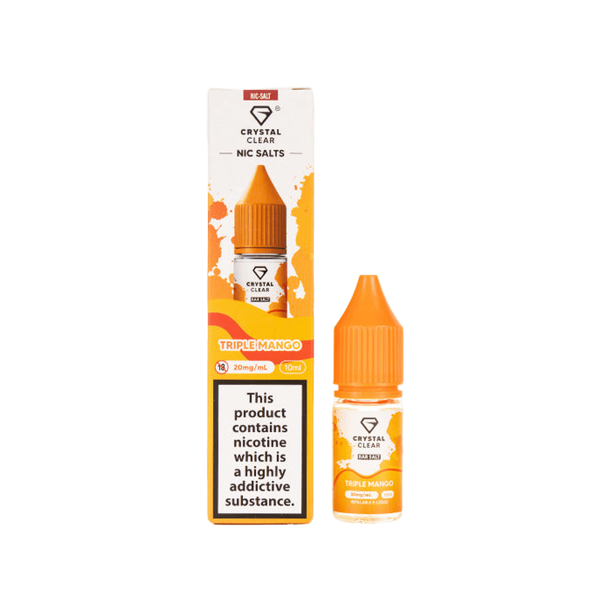 Triple Mango Nic Salt E-Liquid by Crystal Clear