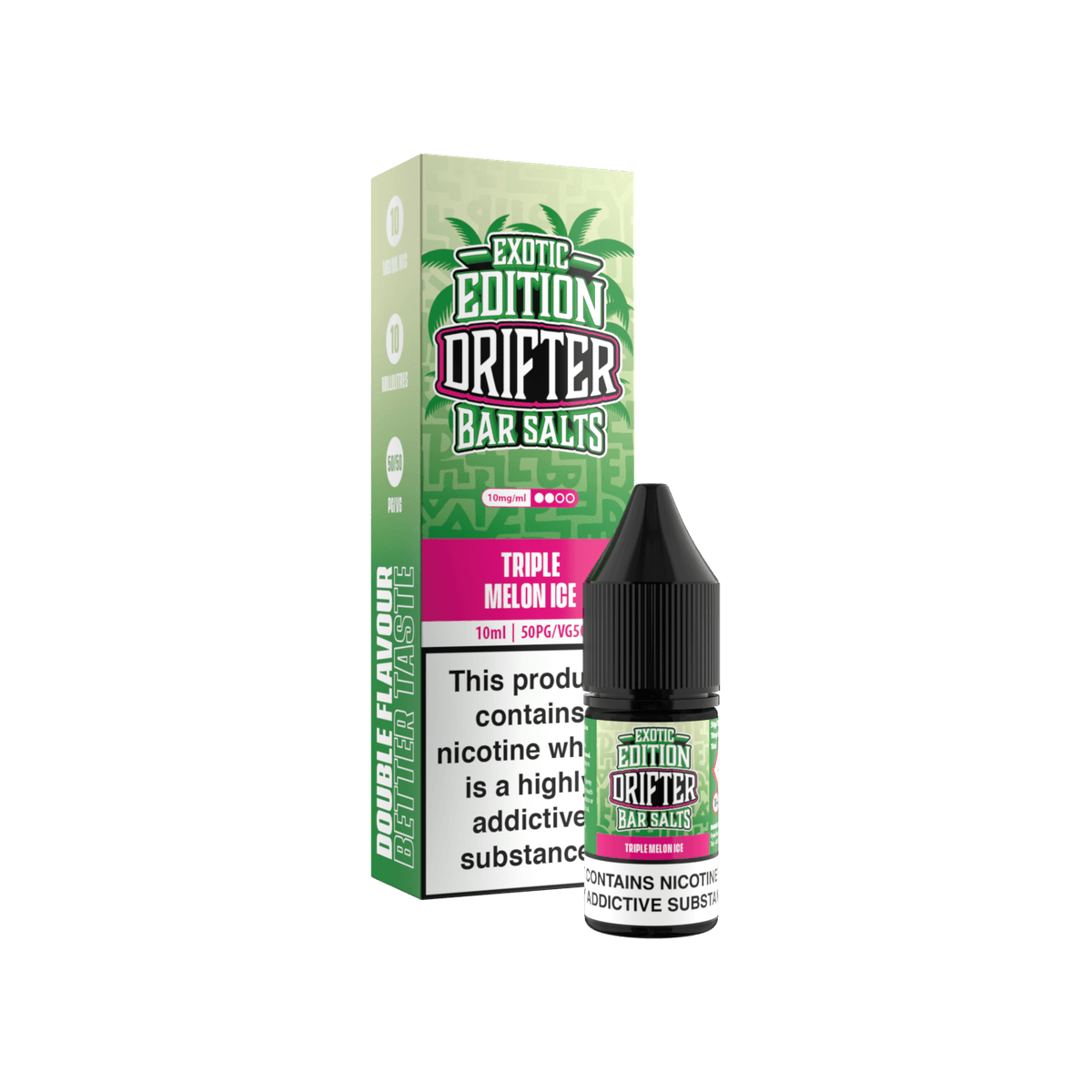 Triple Melon Ice Nic Salt E-Liquid by Drifter Exotic Edition - 10mg E-Liquid