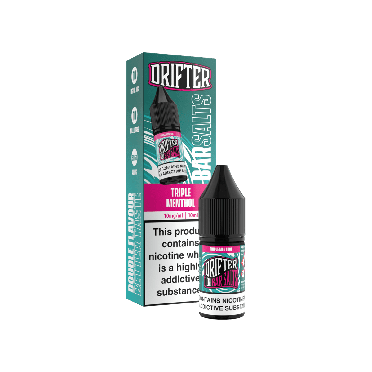 Triple Menthol Nic Salt E-Liquid by Drifter Bar Salts - 10mg E-Liquid