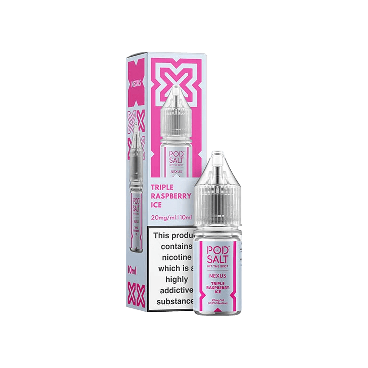 Triple Raspberry Ice Nic Salt E-Liquid by Pod Salt Nexus - E-Liquids