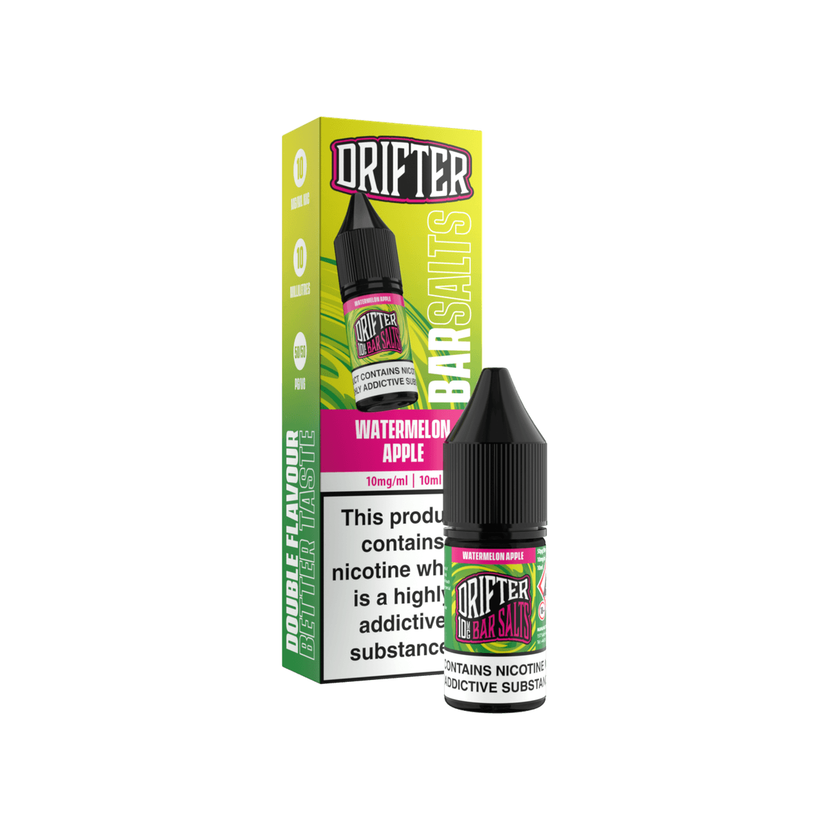 Watermelon Apple Nic Salt E-Liquid by Drifter Bar Salts