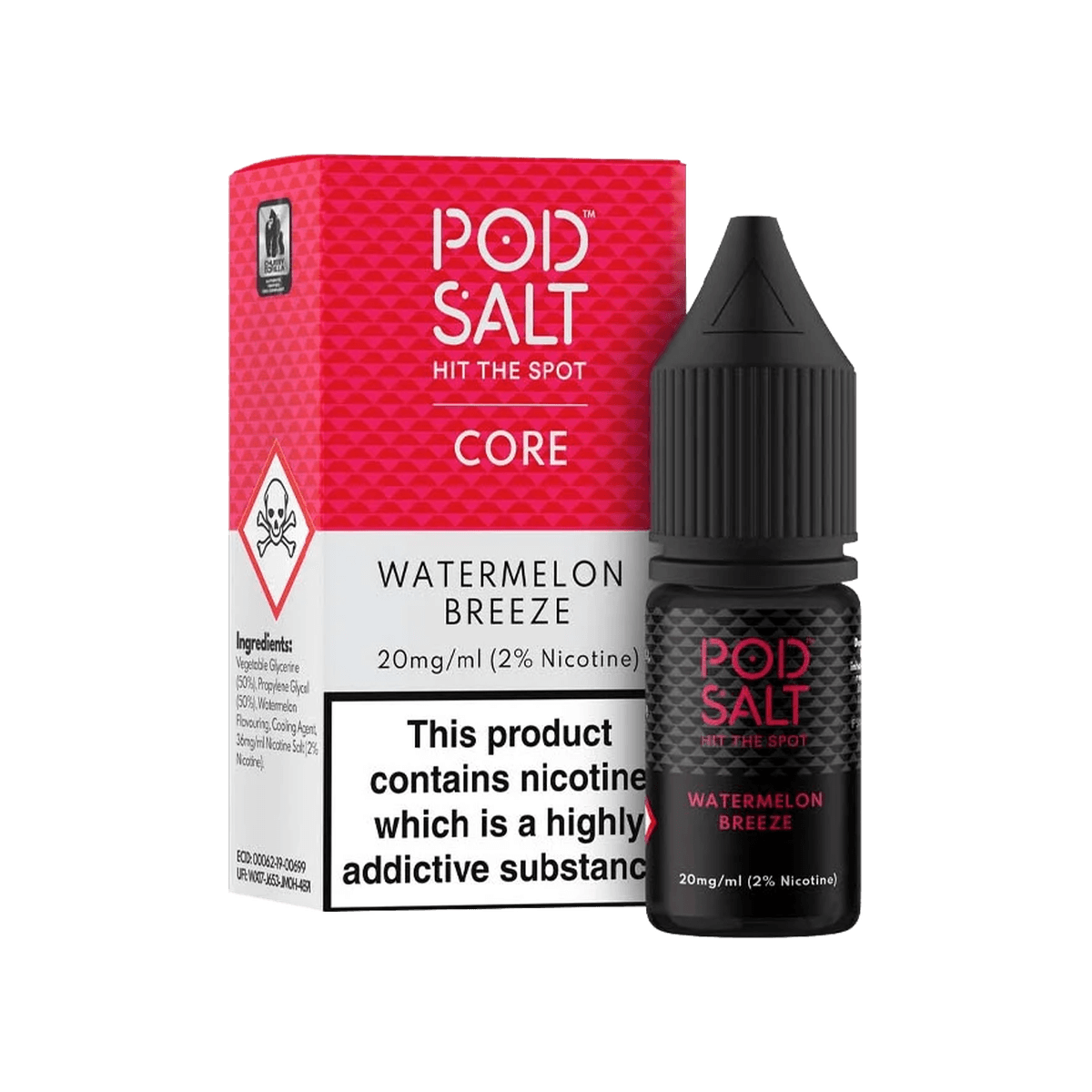 Watermelon Breeze Nic Salt E-Liquid by Pod Salt - E-Liquids