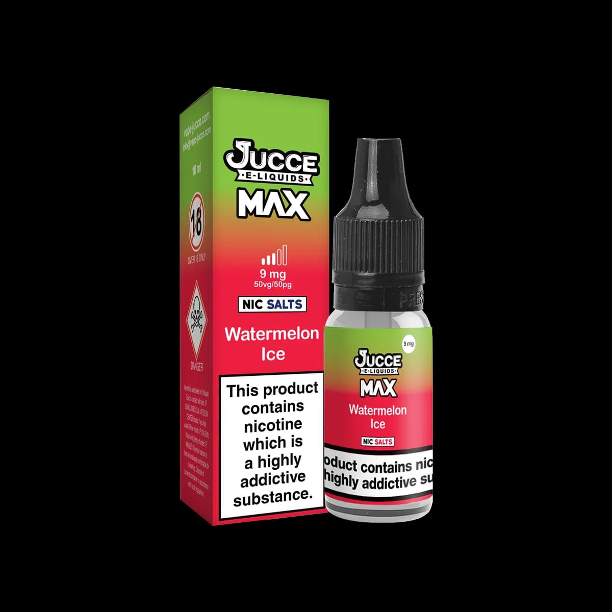 Watermelon Ice Nic Salt E-Liquid by Jucce Max - 10ml E-Liquid