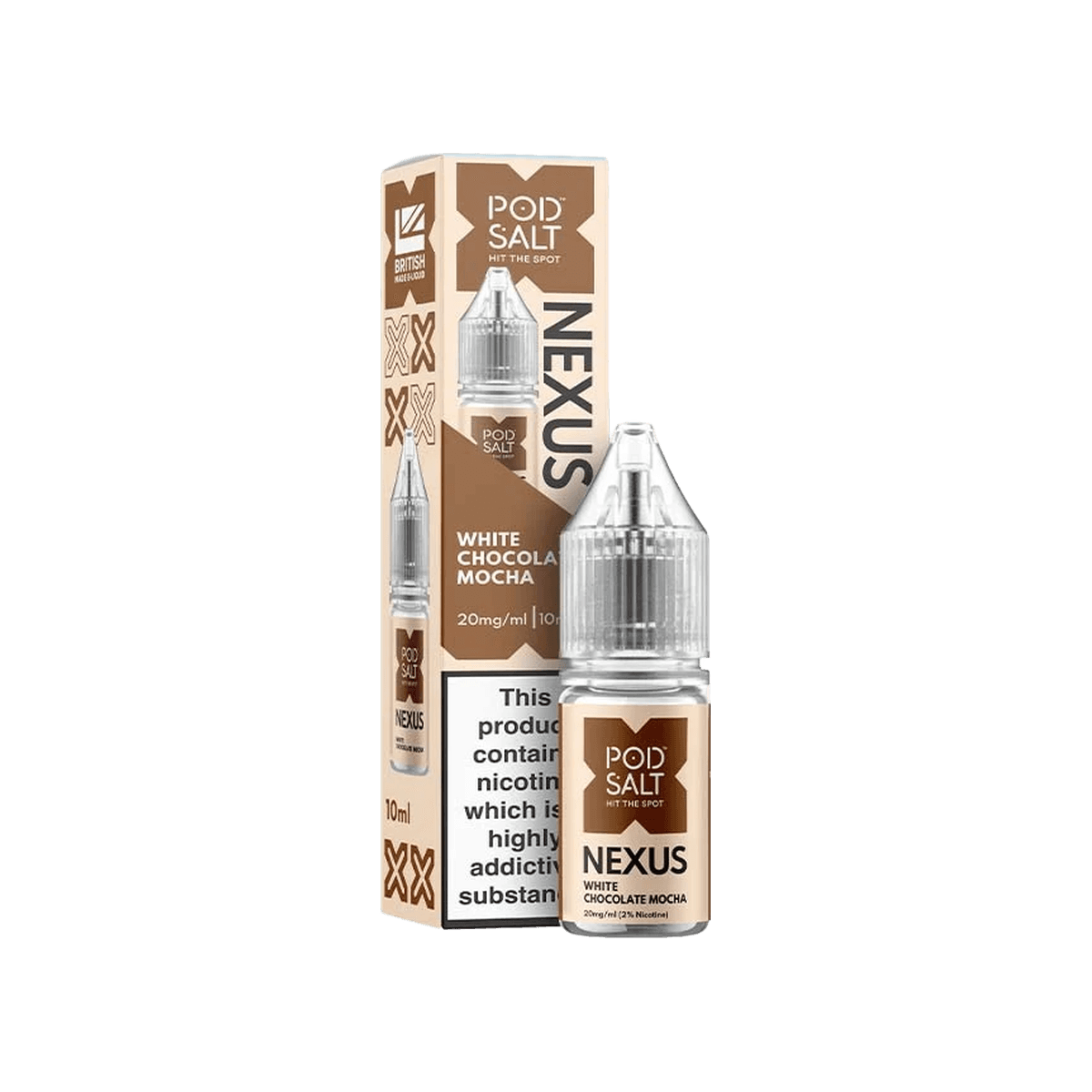 White Chocolate Mocha Nic Salt E-Liquid by Pod Salt Nexus - E-Liquids