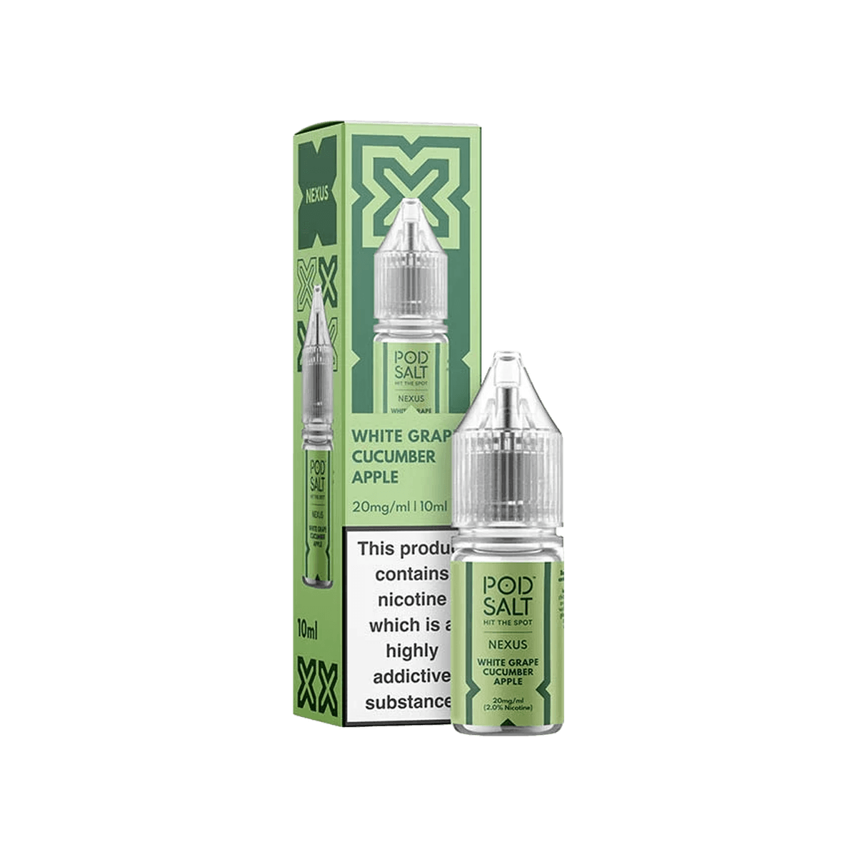 White Grape Cucumber Apple Nic Salt E-Liquid by Pod Salt Nexus - E-Liquids