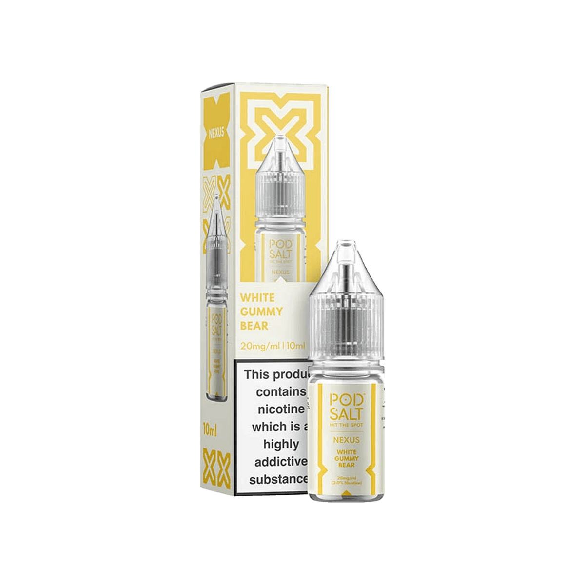 White Gummy Bear Nic Salt E-Liquid by Pod Salt Nexus