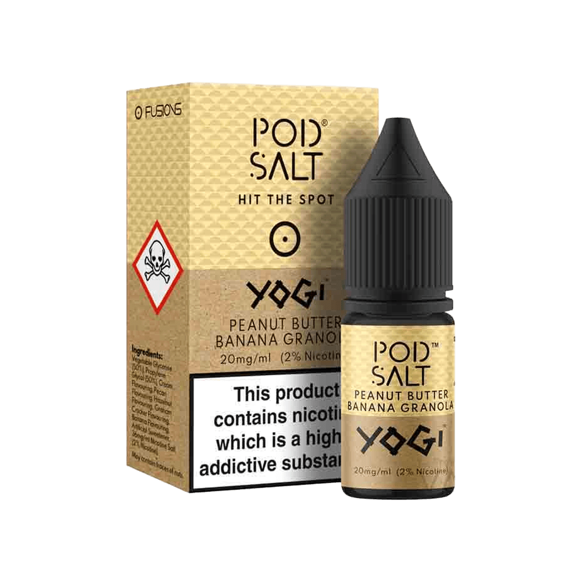 Yogi Peanut Butter Banana Granola Nic Salt E-Liquid by Pod Salt & Yogi