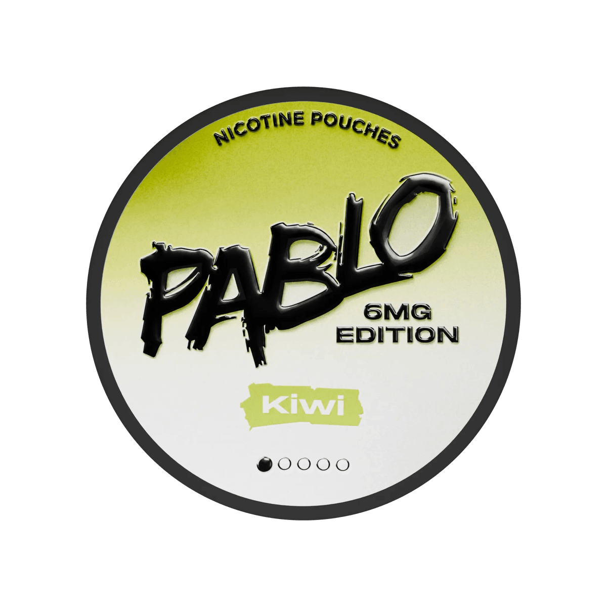 Pablo 6mg Edition Kiwi Nicotine Pouches tin, 6mg slim pouches