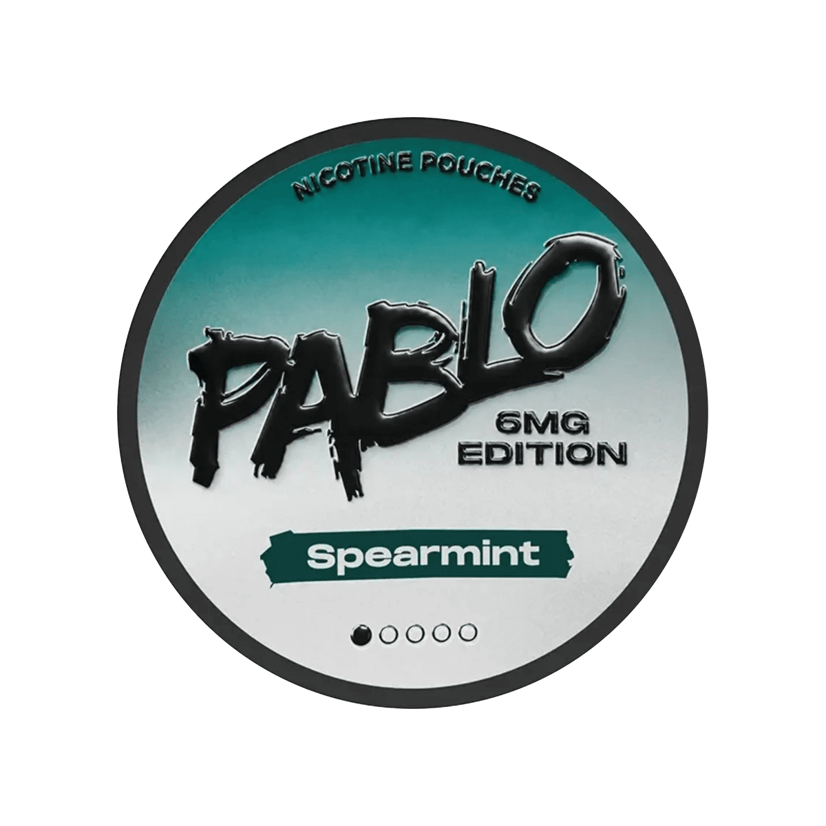 Pablo 6mg Edition Spearmint Nicotine Pouches tin, 6mg slim pouches