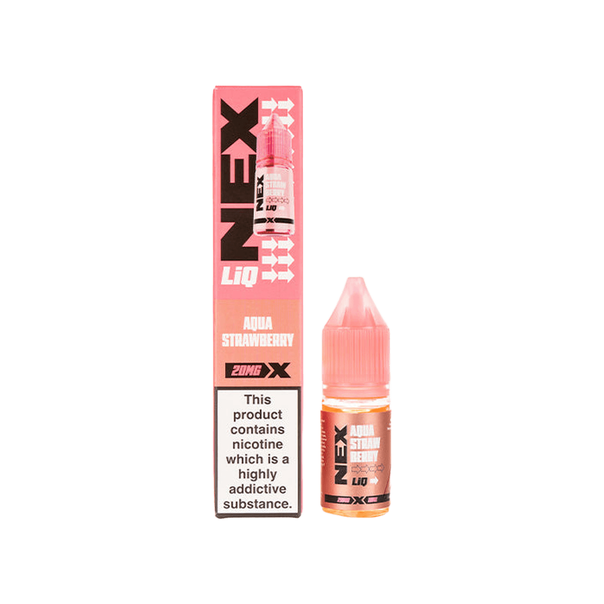 Aqua Strawberry Nic Salt E-Liquid by Pod Salt NexLiq