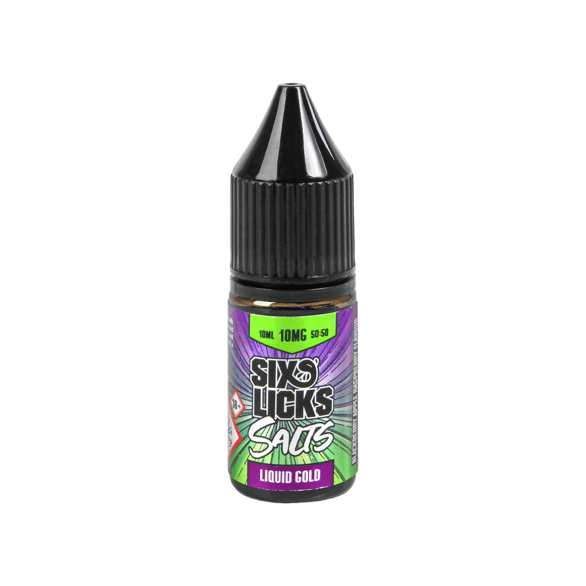 Liquid Gold Nic Salt E-Liquid by Six Licks