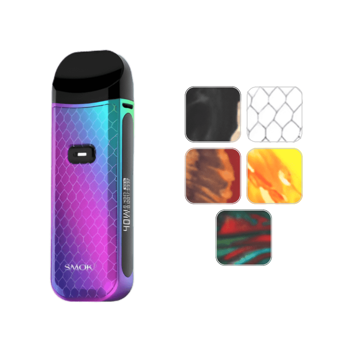 Smok Nord 2 Pod Vape Kit with colour swatches