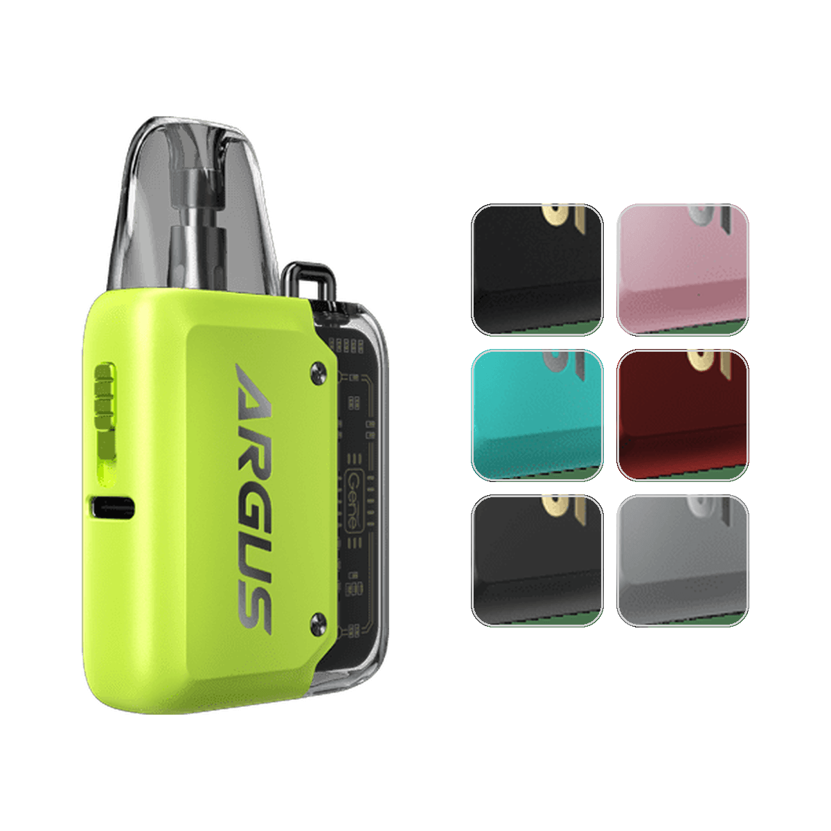 VooPoo Argus P1 Pod Kit with colour swatches
