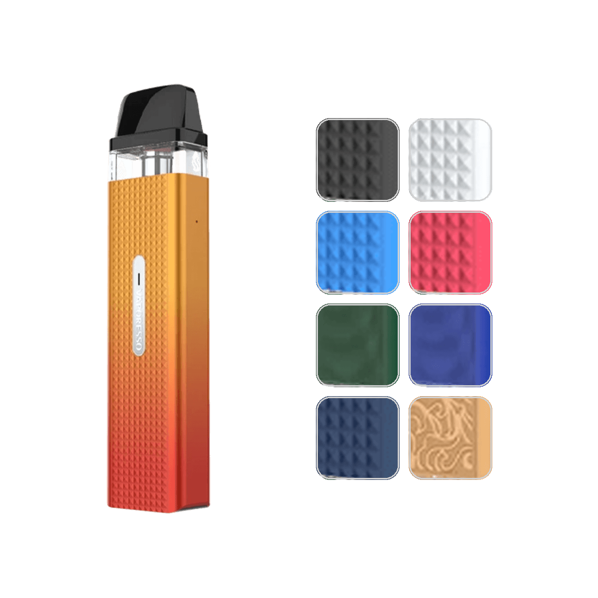 Vaporesso XROS Mini Pod Kit with colour swatches