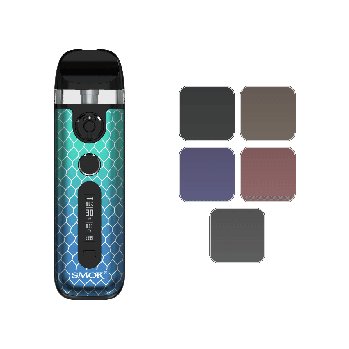Smok Novo 5 Pod Kit with colour swatches